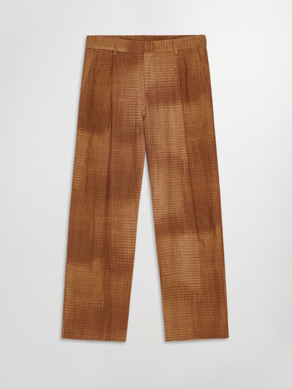 NN07 "Kay" Relaxed fit linen blend pant in brown, size 32 x 32